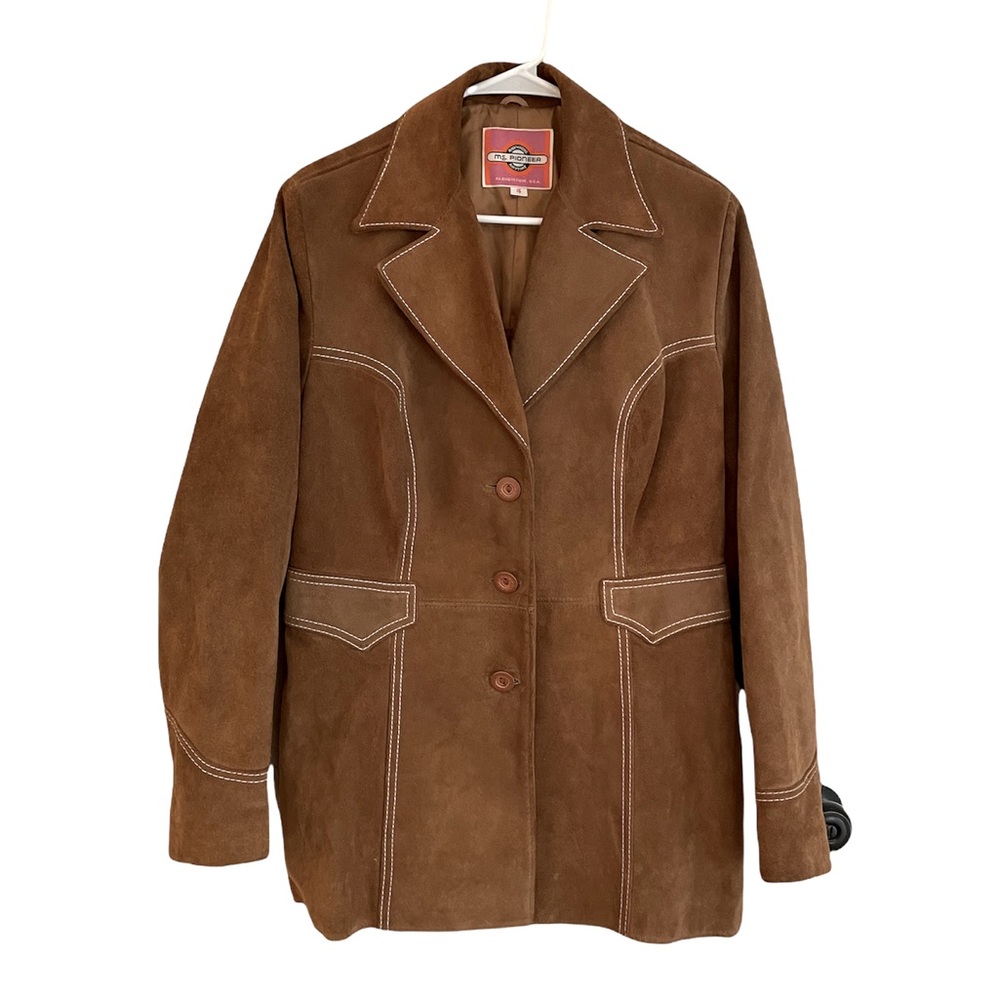 Vintage 70s Boho Suede Leather Jacket